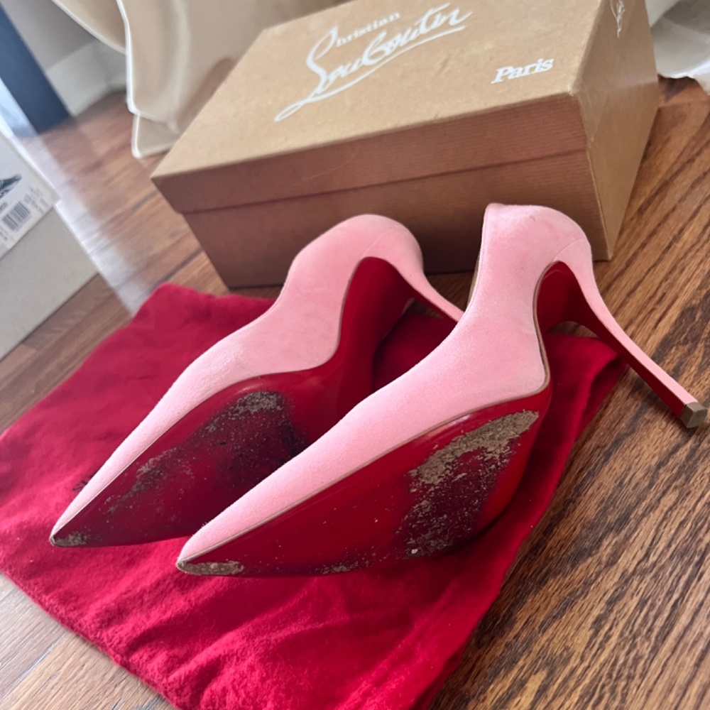 Christian Louboutin Decoltish 100 suede dolly - Picture 4 of 6